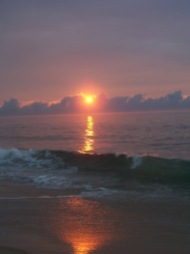 Sunrise over Ocean City, Maryland